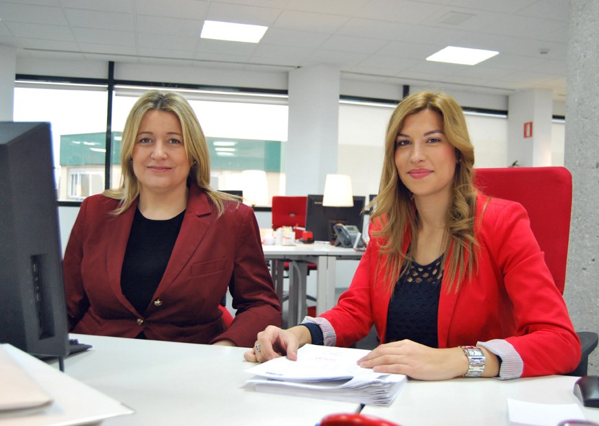 Ana López y Patricia Jiménez, responsables de Administración de Palibex