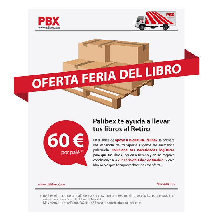 Oferta de Palibex para la Feria del Libro de Madrid